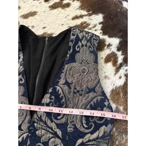 Alice + Olivia Blue Jacquard Mini Dress Size 6 thumbnail 5