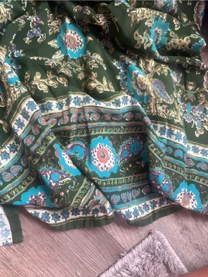 Natural Life Green Floral boho Maxi Dara Dress thumbnail 11