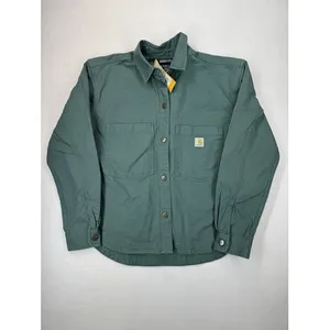 Carhartt Women's Duck Canvas Overshirt Green XXL NWT $80 MSRP thumbnail 2