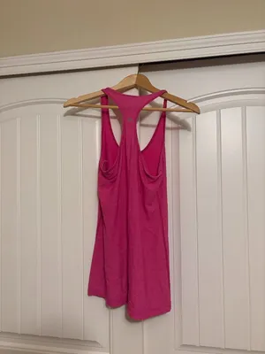 Lululemon Racerback Tank Top Estimated Size 4 Marled Pink Lightweight Oversized thumbnail 2