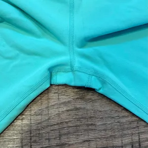 Alo Yoga Teal Blue Gray Goddess Scrunch Ribbed High Rise Dance Leggings Large thumbnail 3