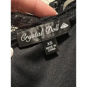 Crystal Doll Sequin Black Mini Party Club Dress Sz XS Little‎ Black Dress Formal thumbnail 7