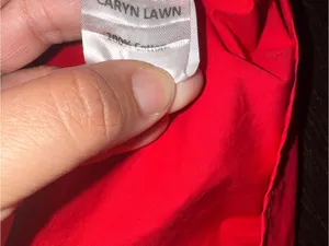 Caryn Lawn Red Embellished V-Neck Pocketed Mini Dress Size 2 (6-12) thumbnail 10