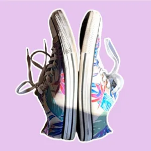 CONVERSE All Star Tropical Floral Print Sneakers Men’s 9 Women’s 11 thumbnail 4