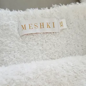 Meshki Fuzzy White Crop Tank thumbnail 4