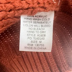 Umgee M cowl neck burnt orange knit sweater fall autumn casual office winter thumbnail 3