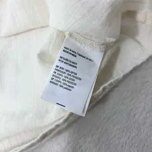 American‎ Eagle Outfitters Cream Embroidered Blouse Size S thumbnail 8