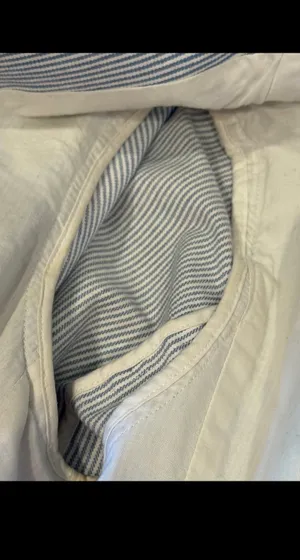Boden Seersucker Blazer Blue White Striped Tailored Jacket US 10 UK 14 thumbnail 6