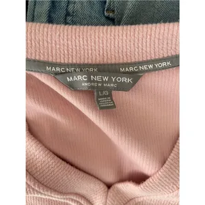 Marc New York V Neck Sweater Womens L Dusty Pink Ribbed Long Sleeve Sweatshirt thumbnail 12