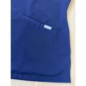 Figs Women's Casma Three-Pocket Scrub Top V-neck Size XLarge Navy Blue Medical thumbnail 5
