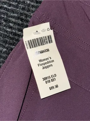 Duluth Trading Co NWT Women Flexpedition Joggers Elderberry Purple 10x28.5 Nylon thumbnail 7