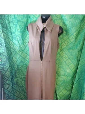 Mocha Maxi Long Slit Dress thumbnail 3