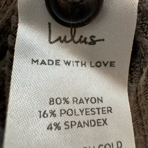 Lulus Sweater Dress Brown Olive Size Extra Large thumbnail 4