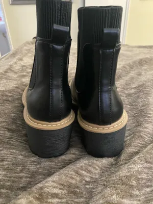 Womens IDIFU Platform Leather Boots Size 7 Black thumbnail 3