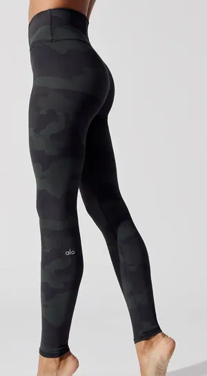 Alo Yoga High-Waist Camo Vapor Leggings size S thumbnail 1