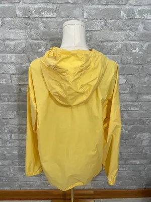 L.L. Bean yellow hooded nylon windbreaker jacket thumbnail 4