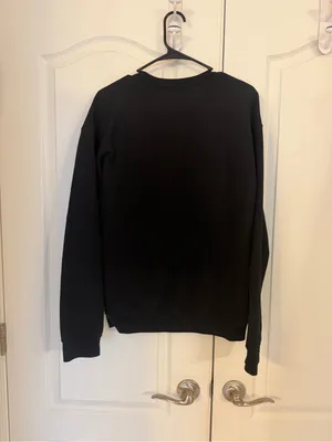 The Future of Wine Is Female Black Crewneck Sweatshirt thumbnail 2