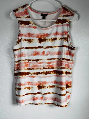 Ann Taylor Tie-Dye Sleeveless Top Size M thumbnail 2