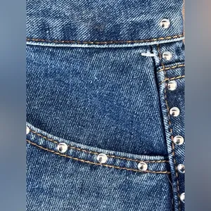 Cali 1850 Denim Mini Skirt with Studded Details thumbnail 5