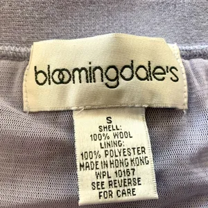 Bloomingdale’s Lilac Long Wool Skirt thumbnail 3