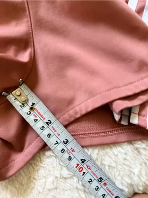 adidas Women’s Coral Athletic Shorts with White Stripes thumbnail 7