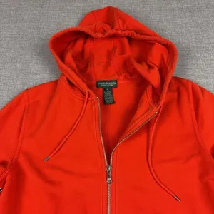 Lauren Ralph Lauren Jacket Womens Small Red Cotton Hooded Full Zip Pockets thumbnail 3
