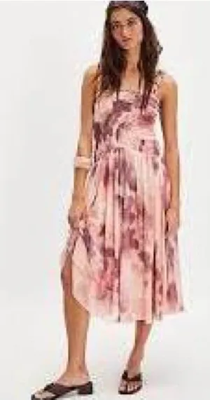 Free People x Revolve Tessa Smocked Midi Dress thumbnail 1
