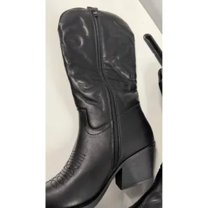 Top Moda Elk-1 Black Western Cowboy Boots Pointed Toe Side Zip Womens size 6.5 thumbnail 6