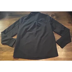 FIGS Technical Collection Black Long Sleeve Polo Shirt Women Size XS Lightweight thumbnail 4