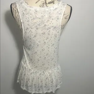 Lucky Brand Floral Sleeveless Peplum Top thumbnail 4