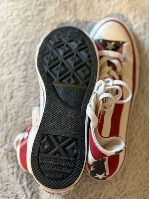 Red White Blue Converse High-Top thumbnail 4