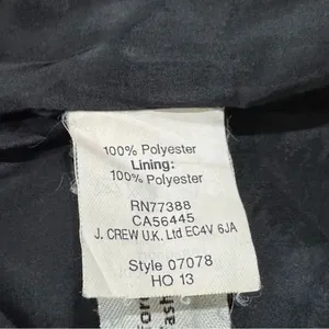 J Crew Cocktail Tank Racerback Lined Little Black Dress Women’s 00 thumbnail 3