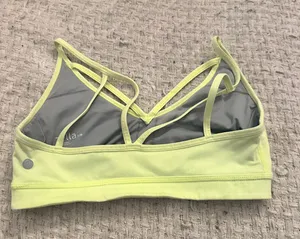 Zella Neon yellow sports bra thumbnail 2