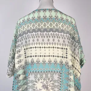 NWOT Johnny Was Arroyo Ice Floral Paisley Long Tunic Shirt Blouse Size L thumbnail 7