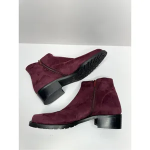 Ron White Boots Size 5.5US 36EUR Wine Giorgi Stretch Side Zip‎ Ankle Booties thumbnail 6