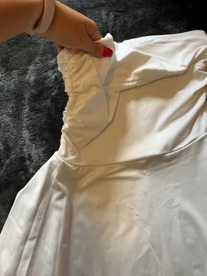 Strapless dress White thumbnail 3