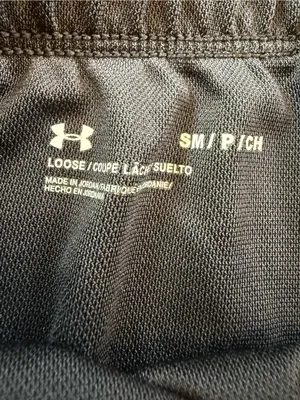Under Armour Black Women's Athletic Running Shorts with Logo Waistband thumbnail 3