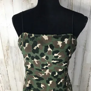 Wild Honey Camo Print Sleeveless Dress Green NWT v6x thumbnail 2