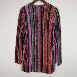 Show Me Your Mumu John Bell‎ Sweater Tunic Top Womens Large Colorful Long Sleeve thumbnail 7