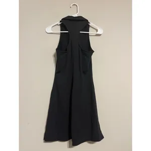 Alo Yoga Charmed Tennis Dress Point Collar Black Size XS thumbnail 7
