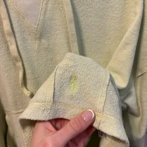 Free People Movement Terry Cloth Green Sweatshirt thumbnail 4