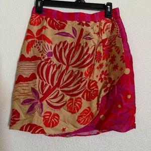 Farm Rio wrap slip mini skirt thumbnail 4