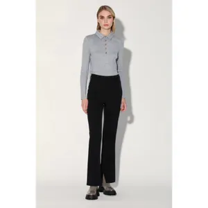 Walter Baker Atlas Wide Leg Pants Black Trouser Minimalist Office Slit Small NWT thumbnail 3