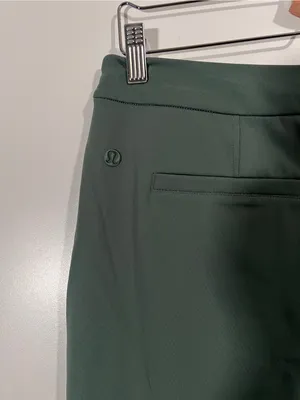 Lululemon Tapered-Leg Mid-Rise Pants 7/8 Length Ankle Size Medium Green thumbnail 6