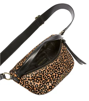 NWT Slater Extra-Small Leopard Print Calf Hair Sling Pack thumbnail 2