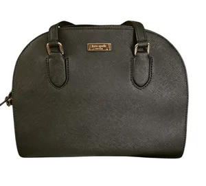 kate spade black satchel handbag thumbnail 1