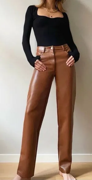 Aritzia Wilfred Women’s The Melina Pant Cognac - Size 2 NWT thumbnail 1