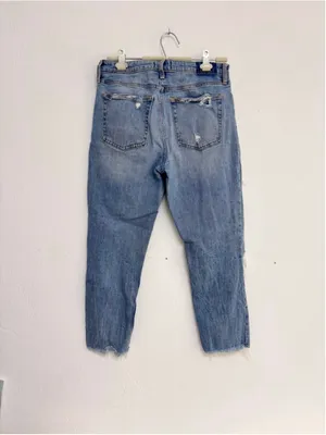 Women's Abercrombie & Fitch Blue High Rise Slim Jeans Size 31 thumbnail 2
