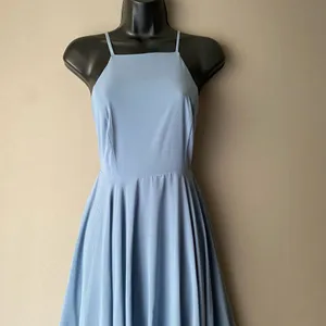 Lulu's sz XS Blue Halter A-line Maxi Dress‎ thumbnail 2