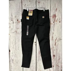NWT Carhartt Women’s Crawford Rugged Flex Slim Fit Pant - Black / Size 16 Tall thumbnail 2
